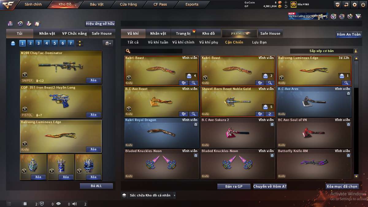 shop acc cf uy tin gia re